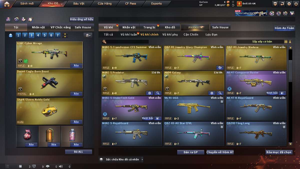 shop acc cf uy tin gia re